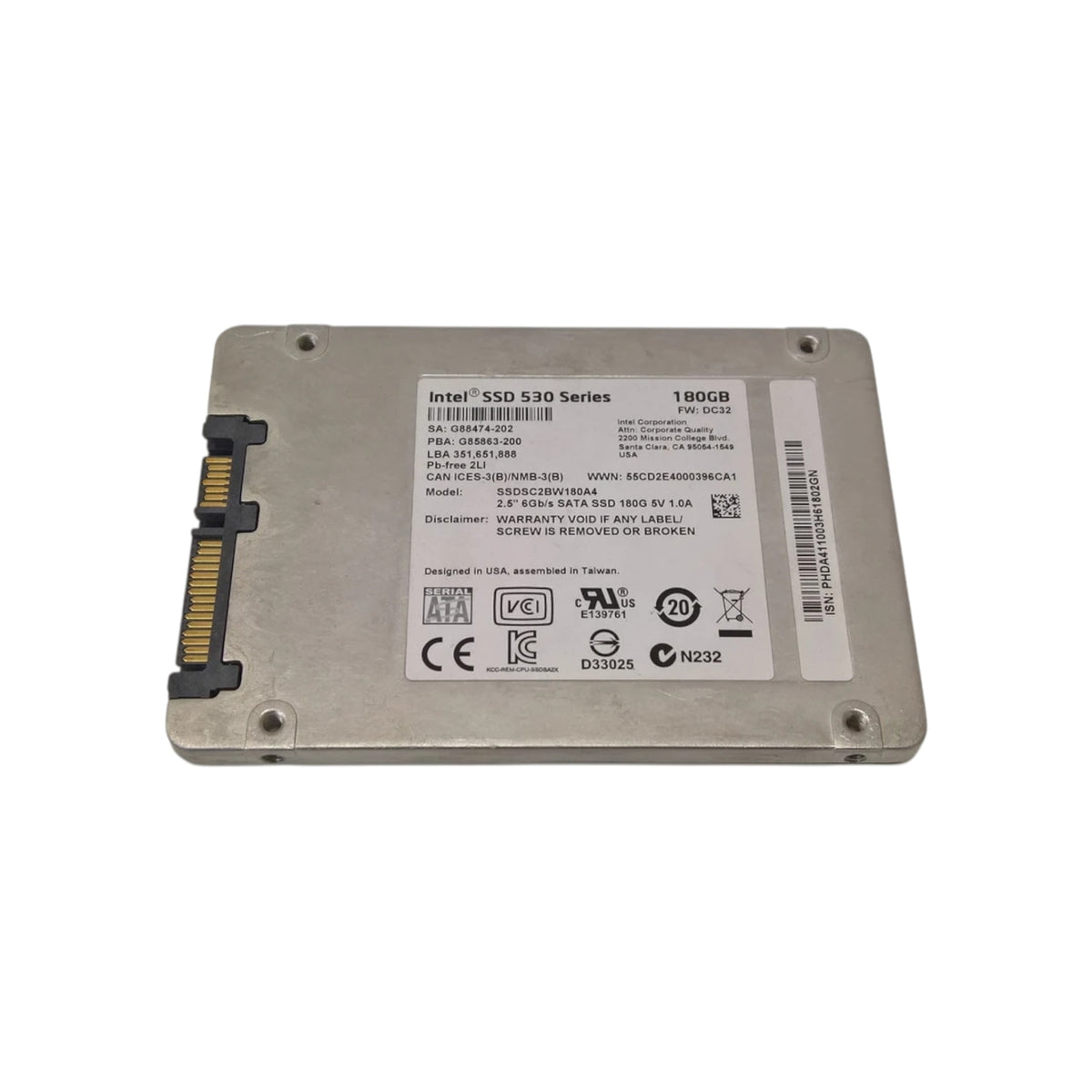 Intel SSDSC2BW180A4