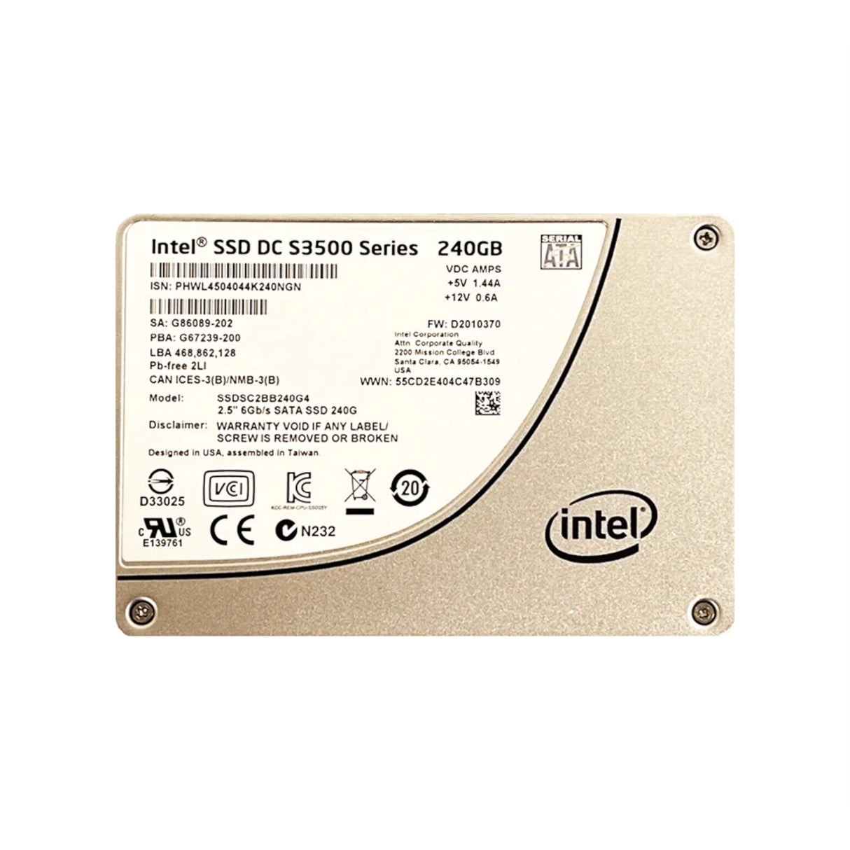 Intel SSDSC2BB240G4